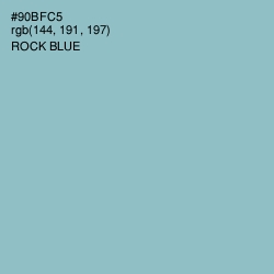 #90BFC5 - Rock Blue Color Image