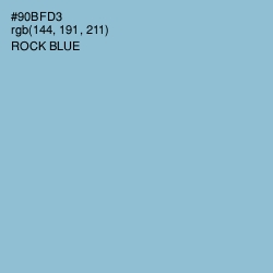 #90BFD3 - Rock Blue Color Image