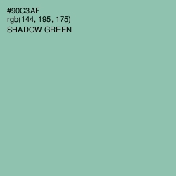 #90C3AF - Shadow Green Color Image