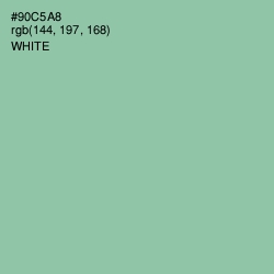 #90C5A8 - Shadow Green Color Image