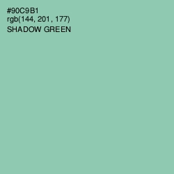 #90C9B1 - Shadow Green Color Image