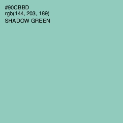 #90CBBD - Shadow Green Color Image