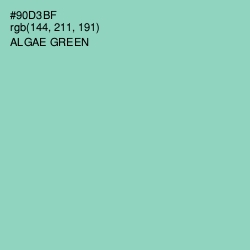 #90D3BF - Algae Green Color Image