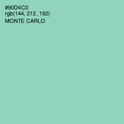 #90D4C0 - Monte Carlo Color Image