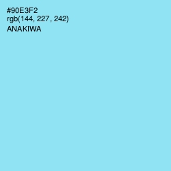 #90E3F2 - Anakiwa Color Image