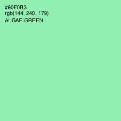 #90F0B3 - Algae Green Color Image