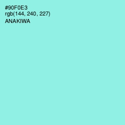 #90F0E3 - Anakiwa Color Image