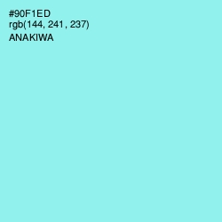 #90F1ED - Anakiwa Color Image