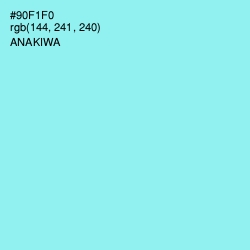 #90F1F0 - Anakiwa Color Image