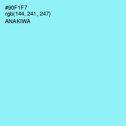#90F1F7 - Anakiwa Color Image
