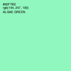 #90F7BE - Algae Green Color Image