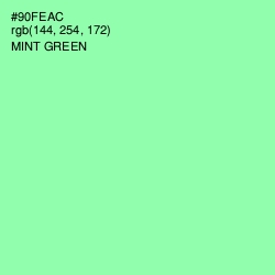 #90FEAC - Mint Green Color Image