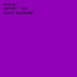 #9101B7 - Violet Eggplant Color Image