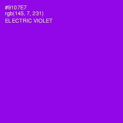 #9107E7 - Electric Violet Color Image