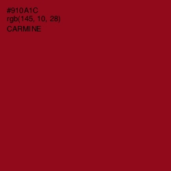 #910A1C - Carmine Color Image