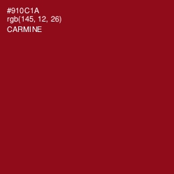 #910C1A - Carmine Color Image
