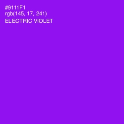 #9111F1 - Electric Violet Color Image