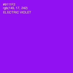 #9111F2 - Electric Violet Color Image