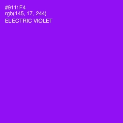 #9111F4 - Electric Violet Color Image