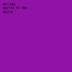 #9112A6 - Violet Eggplant Color Image