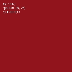 #91141C - Old Brick Color Image