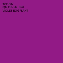 #911A87 - Violet Eggplant Color Image