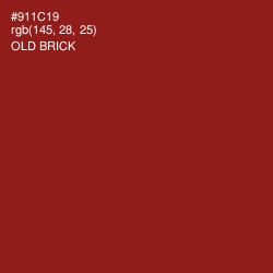 #911C19 - Old Brick Color Image