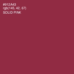 #912A43 - Solid Pink Color Image