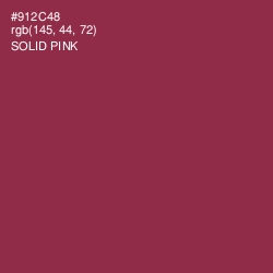 #912C48 - Solid Pink Color Image