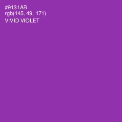 #9131AB - Vivid Violet Color Image