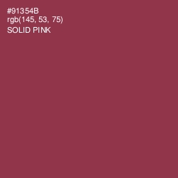 #91354B - Solid Pink Color Image
