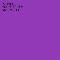 #9139B6 - Vivid Violet Color Image