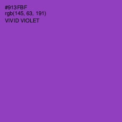 #913FBF - Vivid Violet Color Image