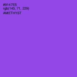 #9147E5 - Amethyst Color Image