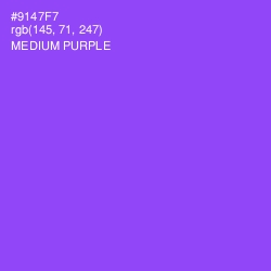 #9147F7 - Medium Purple Color Image