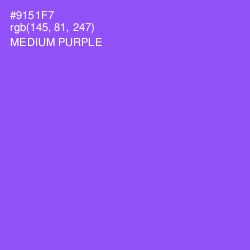 #9151F7 - Medium Purple Color Image