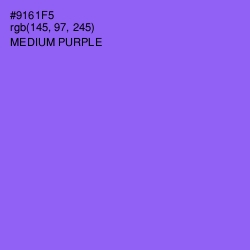 #9161F5 - Medium Purple Color Image