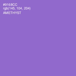 #9168CC - Amethyst Color Image