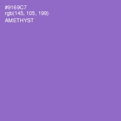 #9169C7 - Amethyst Color Image