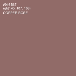 #916B67 - Copper Rose Color Image