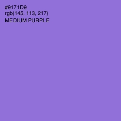 #9171D9 - Medium Purple Color Image