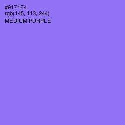 #9171F4 - Medium Purple Color Image