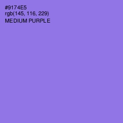 #9174E5 - Medium Purple Color Image