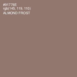 #91776E - Almond Frost Color Image