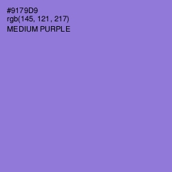 #9179D9 - Medium Purple Color Image