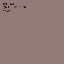 #917B78 - Hemp Color Image