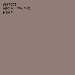 #917C78 - Hemp Color Image