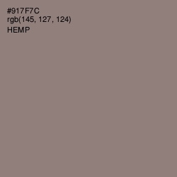 #917F7C - Hemp Color Image