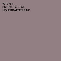 #917F84 - Mountbatten Pink Color Image