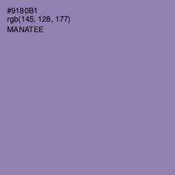 #9180B1 - Manatee Color Image